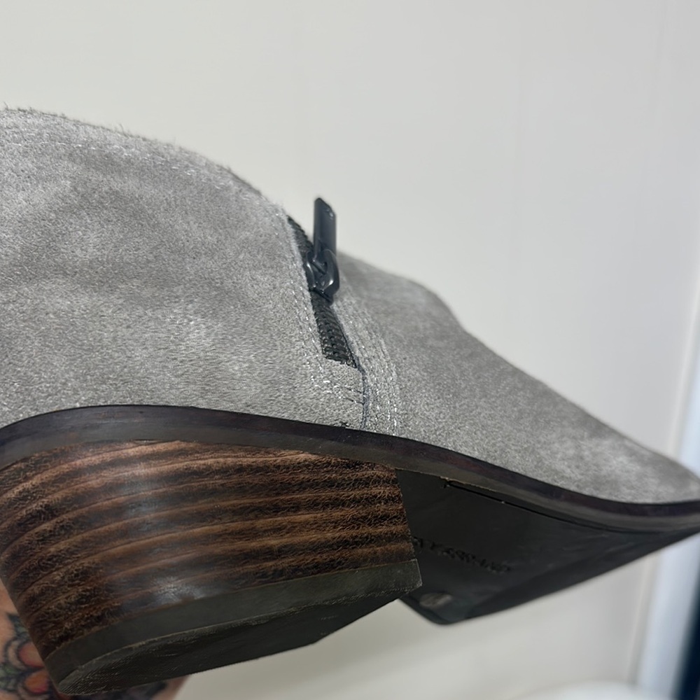 Lucky Brand Gray Suede Chelsea Boots - Picture 9 of 16